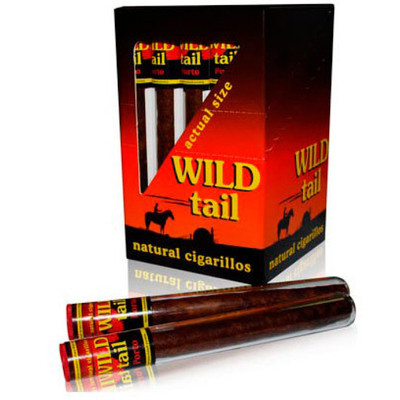 Сигариллы WILD TAIL в стеклянных тубах - Френч Коньяк