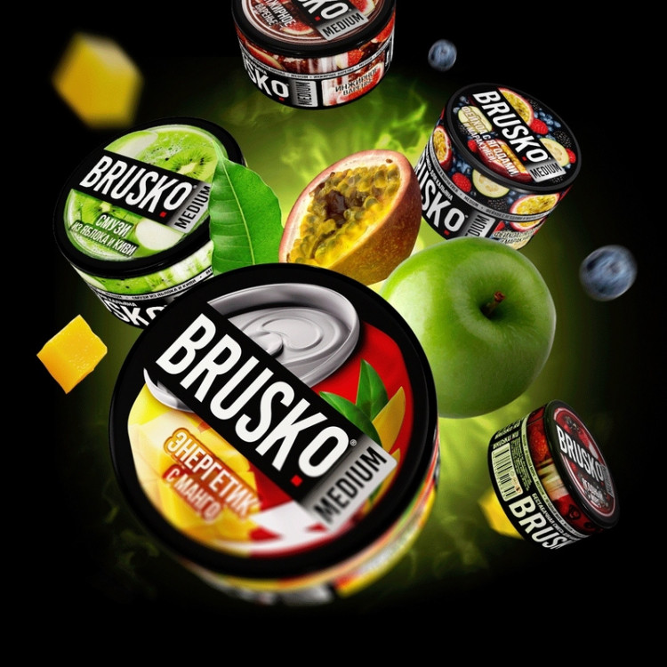 Бестабачная смесь BRUSKO Zero - Клюква 250 гр