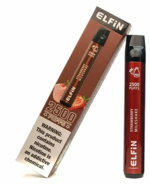 Одноразовая электронная сигарета Elfin Plus 2500 - Клубничный Милкшейк
