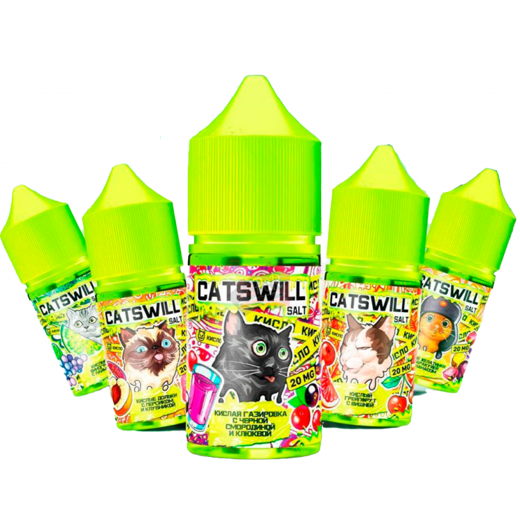 Жидкость Catswill Sour Salt - Грейпфрут с Вишней 30 мл (20 мг)