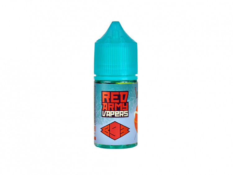 Жидкость GLITCH SAUCE Iced Out EXTRA Ultra Salt - Red Army Vapers (Персик малина лед) 30 мл (20 Ultra)