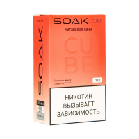 (М) Одноразовая электронная сигарета SOAK CUBE White (7000) - Китайское личи (М) Одноразовая электронная сигарета SOAK CUBE White (7000) - Китайское личи