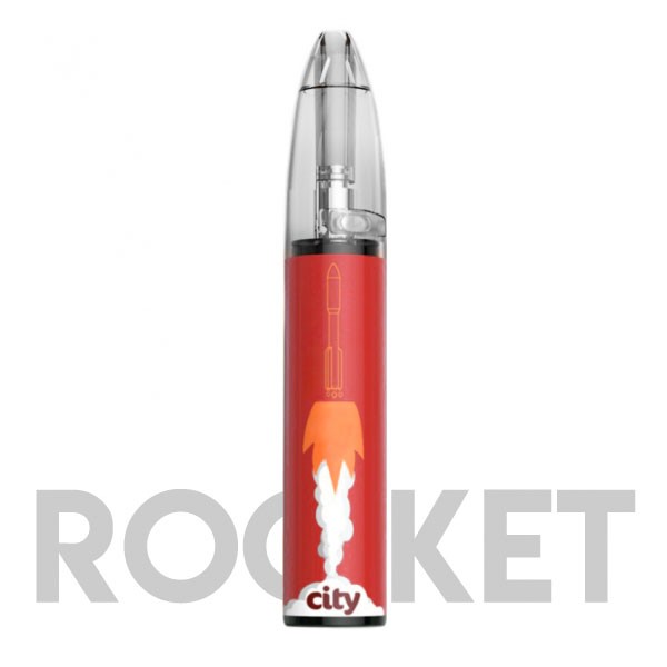 Одноразовая электронная сигарета City Rocket - Спэйс Х (Малина, Виноград)