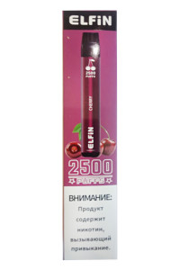 Одноразовая электронная сигарета Elfin Plus 2500 - Вишня