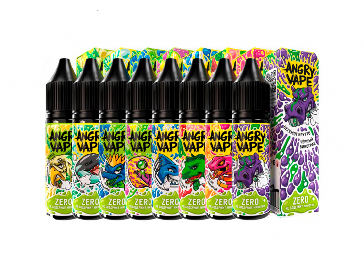Жидкость Angry Vape Salt - Вомбат Батяня (Виноградная газировка) 30 мл (0 мг)